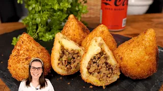 SEM FARINHA DE TRIGO, COXINHA COM MASSA DE MANDIOCA COM 2 INGREDIENTES, DELICIOSA!