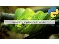 Install Python 3 6 on Mac