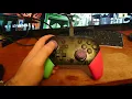 Nintendo Switch Pro Controller Splatoon 2 Edition with PS4 KontrolFreeks