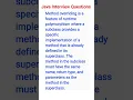 method overriding in java java interview question java