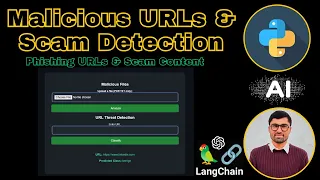 Malicious URLs Detection in Python Scam Phishing Detection Using Machine Learning Genai