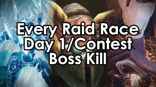Every Destiny Raid Race Boss Kill.