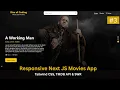 Build a Responsive Hero Slider with Trailer Modal - Next js Movies App with Tailwind CSS TMDB API