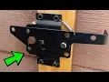 Self Locking Gate Latch - This is How it Works