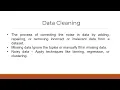 Chapter 5 IML501 Information Preprocessing for Analysis