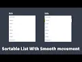 Sortable List With Smooth Move Action Using HTML CSS And Sortable Js