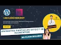 How to Create Animated Particles Effect in Elementor No Plugin Required