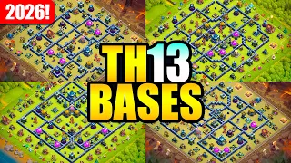 NEW BEST TH13 Base Layouts 2026 Clashiversary Edition Links clash of clans