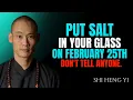 Lagu Place THIS in YOUR GLASS on FEBRUARY 24th and Earn a Lot of Money!  | Shi Heng Yi