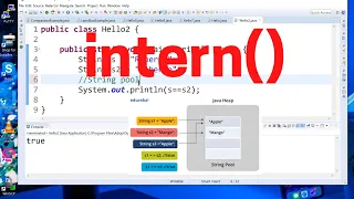 String pool intern method java 11