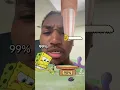 Cut spongebobs toenail