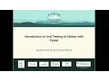 Michael Tom-Wing Christie Wilson - Introduction to Unit Testing in Python with Pytest