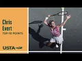 Chris Evert Top 10-Points US Open