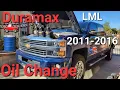 ENGINE Oil Change 2011-2016 Diesel 6 6L Duramax LML DETAILED GMC Chevy 2500