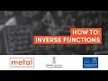 Maths How To Inverse Functions