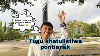 masyaallah hisyam sampai di garis khatulistiwa 
