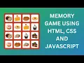 Memory Game using HTML CSS and JavaScript JavaScript Games