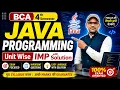 BCA 4th Sem JAVA IMP Questions 2026 All Units One