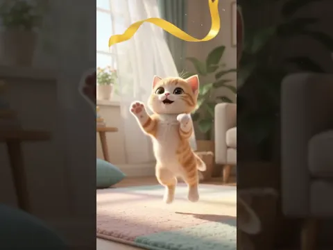 Cute Little Girl Playing with Kitten! 🐱🎀3D Story | BunnyPop Kids #kidscontent #childrenstory