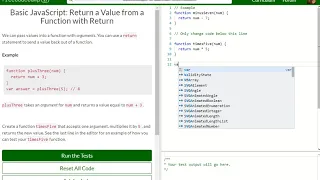 Basic JavaScript Return a Value from a Function with Return free code camp Dani