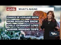 Weak Ridge Brings Continued Snow in Northern Blues on Friday
