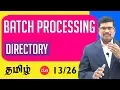Directory Manipulation Commands Batch Processing C Programming In Tamil