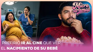 Su bebé estaba por nacer y él decidió entrar a ver una película | Microdramas