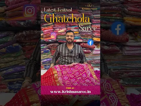 🔥Royal Ethnic Look चाहिए? 👑 Modal Gajji Silk Ghatchola Saree अभी Order करें! #saree #ytshorts