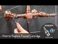 How to Replace a Wall Mount Kitchen Faucet Handle Cartridge - KSRP1291
