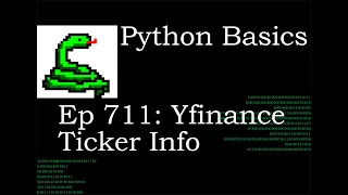 Python Basics Tutorial Find Important Stock Market Data With Yfinance