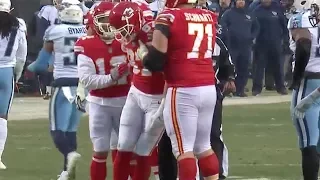 Travis Kelce Takes a Big Hit and Gets Dizzy Titans vs Chiefs NFL