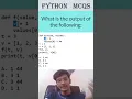 Quick Python MCQ Tutorial Learn Python in a Minute