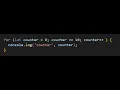 How to write a JavaScript For Loop