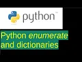Python enumerate and dictionaries