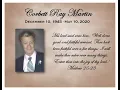 Corbett Ray Martin Funeral Service