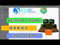 Belajar Coding Java Script - Array Pada Aplikasi Brackets