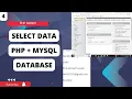 How to Select Data from Database in PHP Display in Table Format PHP MySQLI Tutorial in Hindi