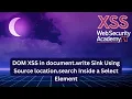 DOM Based XSS Attack Demonstration