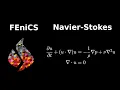 FEniCS Tutorial Navier-Stokes Equation for Lid-Driven Cavity