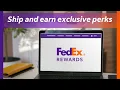 Ship and earn exclusive perks with FedEx Rewards