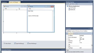 Visual Basic Cresting a Simple Text Editor - Using OpenFileDialog SaveFileDialog