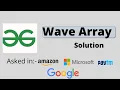 Wave Array in C Wave Array GFG Nikhil Saini