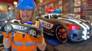 Handyman Hal builds Custom Police Car at Ridemakerz RC Cars for Kids Fun s for Kids
