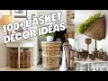 100 Basket Decor Ideas for Home How to Decorate Home with Baskets Storage Basket Ideas