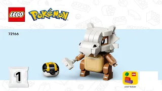 LEGO instructions Pokemon 72166 Cubone and Gengar s Spooky Showdown Book 1
