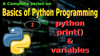 - Python print and Variables