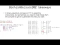 Arch1005 RISC-V Assembly 06 Boolean Logic 02 BooleanBecause2 c 2