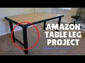 DIY Folding Workbench Table Using Amazon Metal Legs Perfect for Thrift Flips Small Spaces