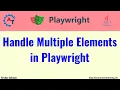 Multiple Elements in Playwright Java