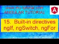 Structural directives ngIf ngSwitch ngFor Part 15